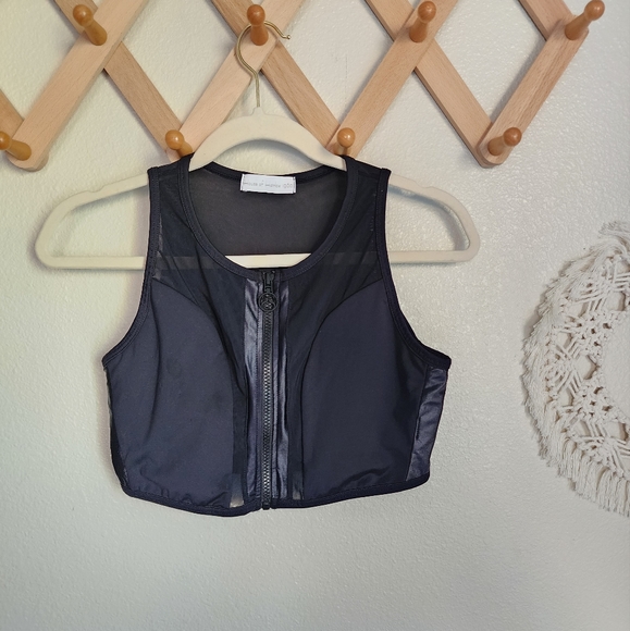 House of Harlow 1960 Other - House Of Harlow 1960 Mesh Zipper Crop Top NWOT Size S